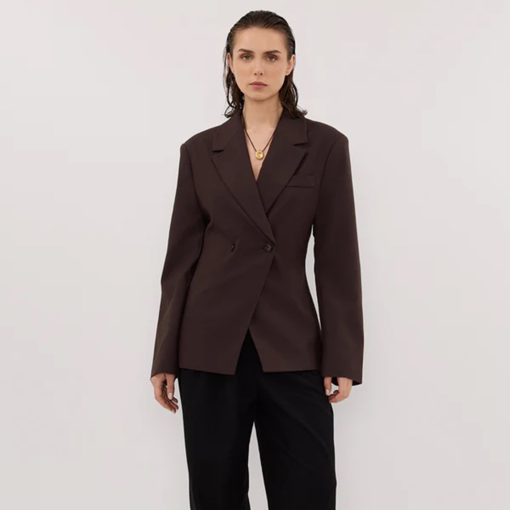 DISSH SURI ESPRESSO CINCHED BLAZER